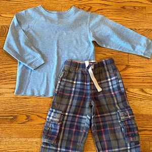 mini BODEN / GAP *Set* 4 Tartan Cargos & Thermal T
